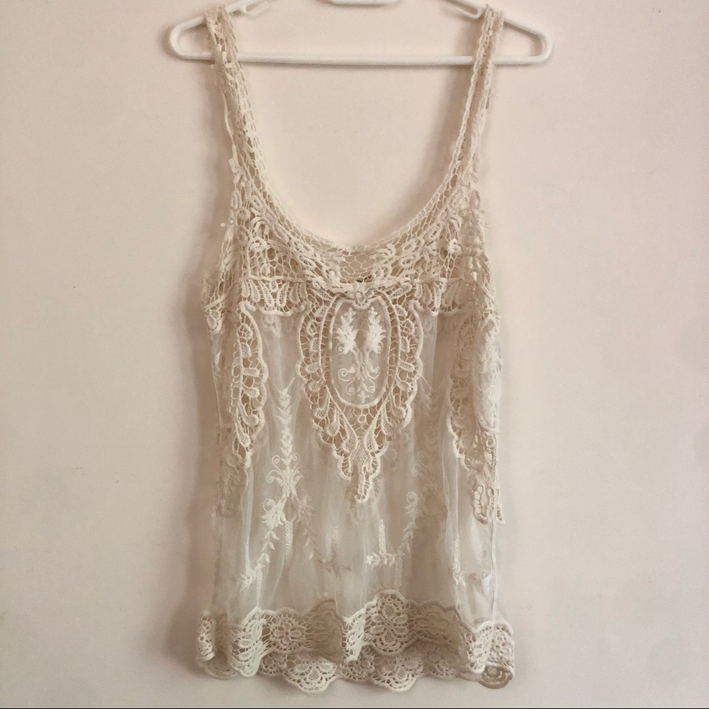 Boho Lace Tank Top